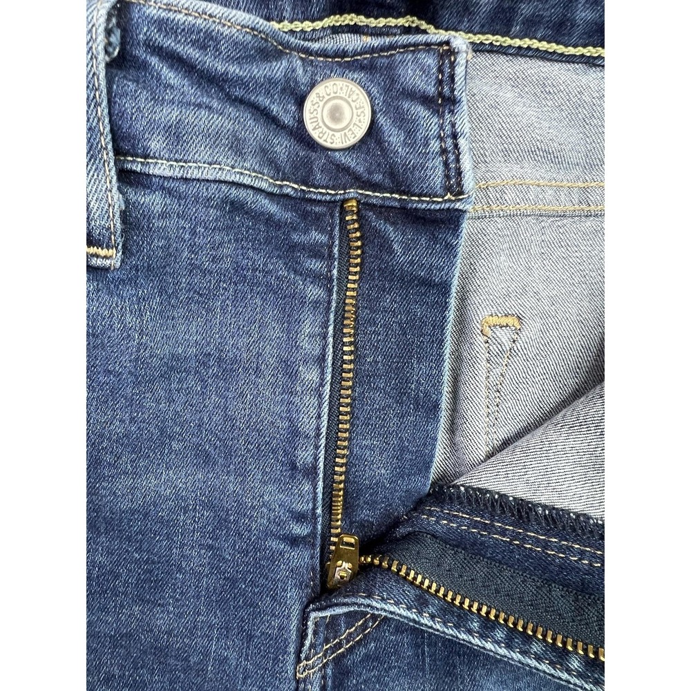 Levis Premium 721 High Rise Skinny Jeans Womens 26x29 Blue Distressed Denim - Picture 5 of 15